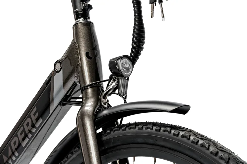 Ampere Deluxe Step Through 26 Inch Wheel Electric Bike Grey-4
